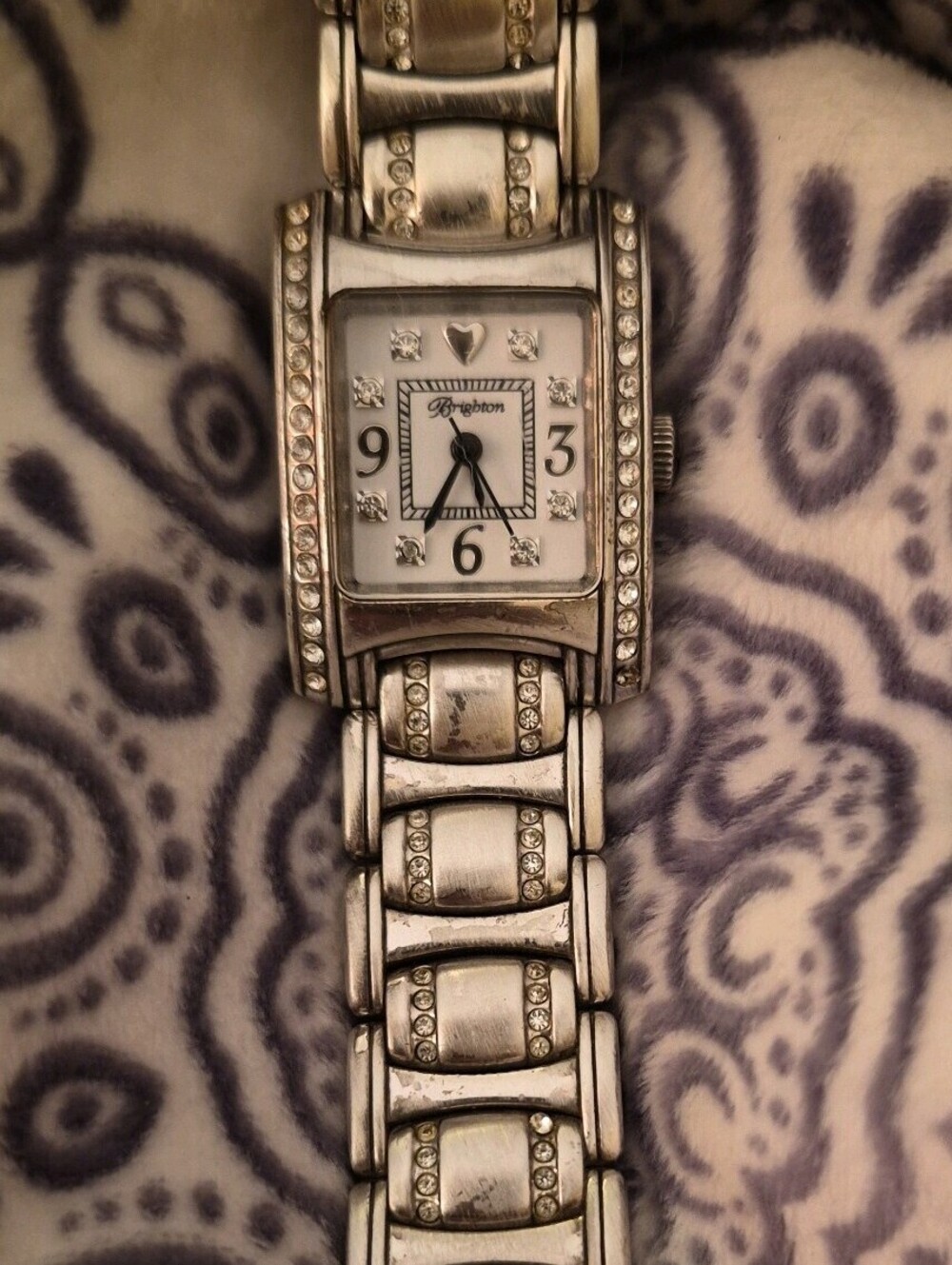 Brighton 'Turin' Tank Watch W30330 - RUNNING New Battery - See Flaw"